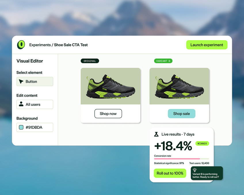 Agentic Experimentation product visual